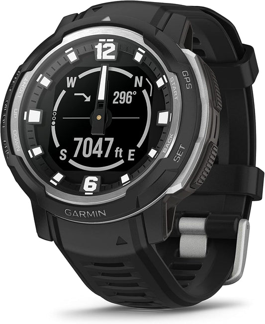 Garmin Instinct Crossover Hybrid GPS Multisport Smartwatch (Black - 45MM)