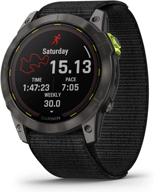 Garmin Enduro 2 Ultra Performance Multi Sports GPS Smartwatch (Titanium - 51mm)