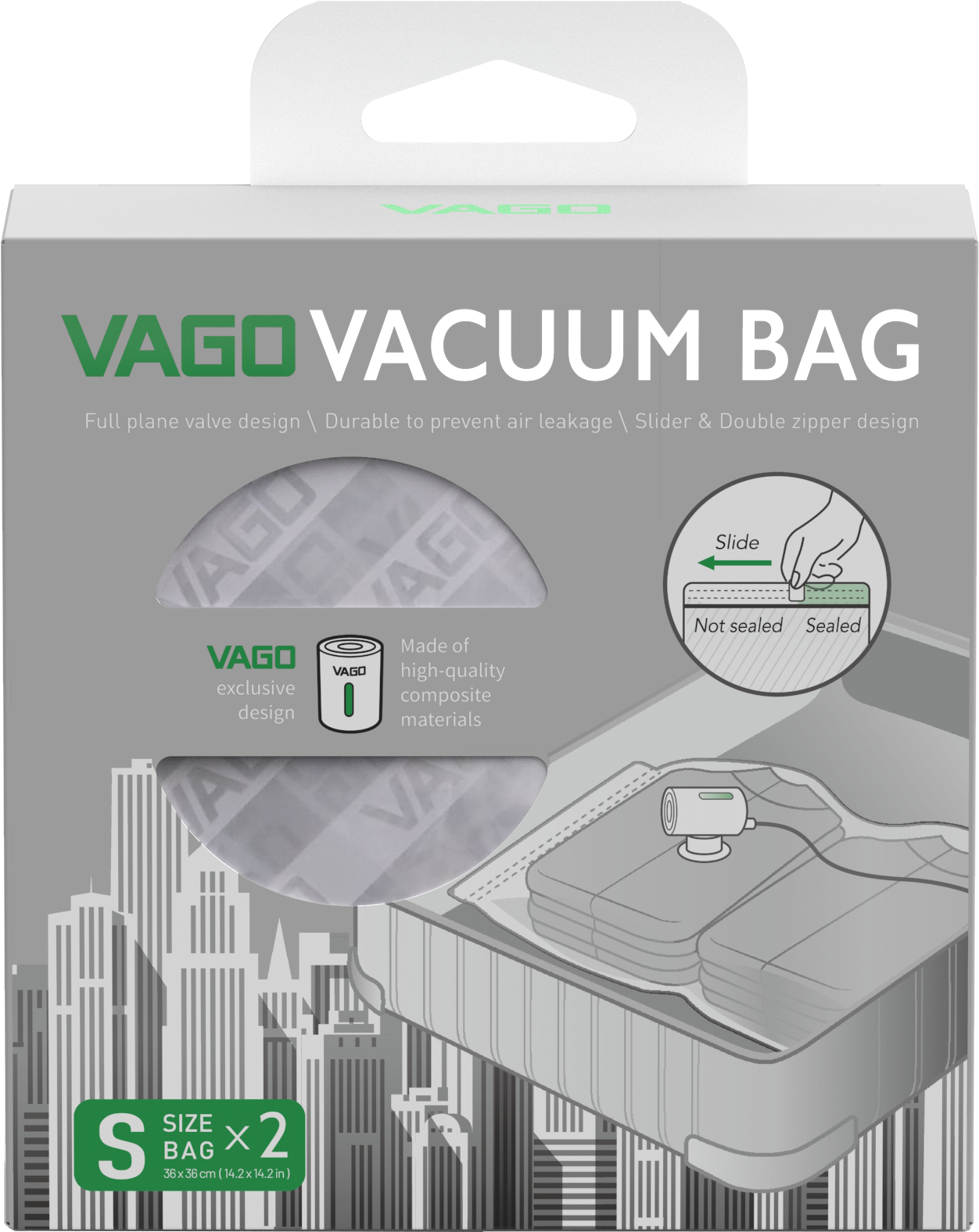 Bundle - Vago Z Vacuum Portable Travel Mobile Compressor