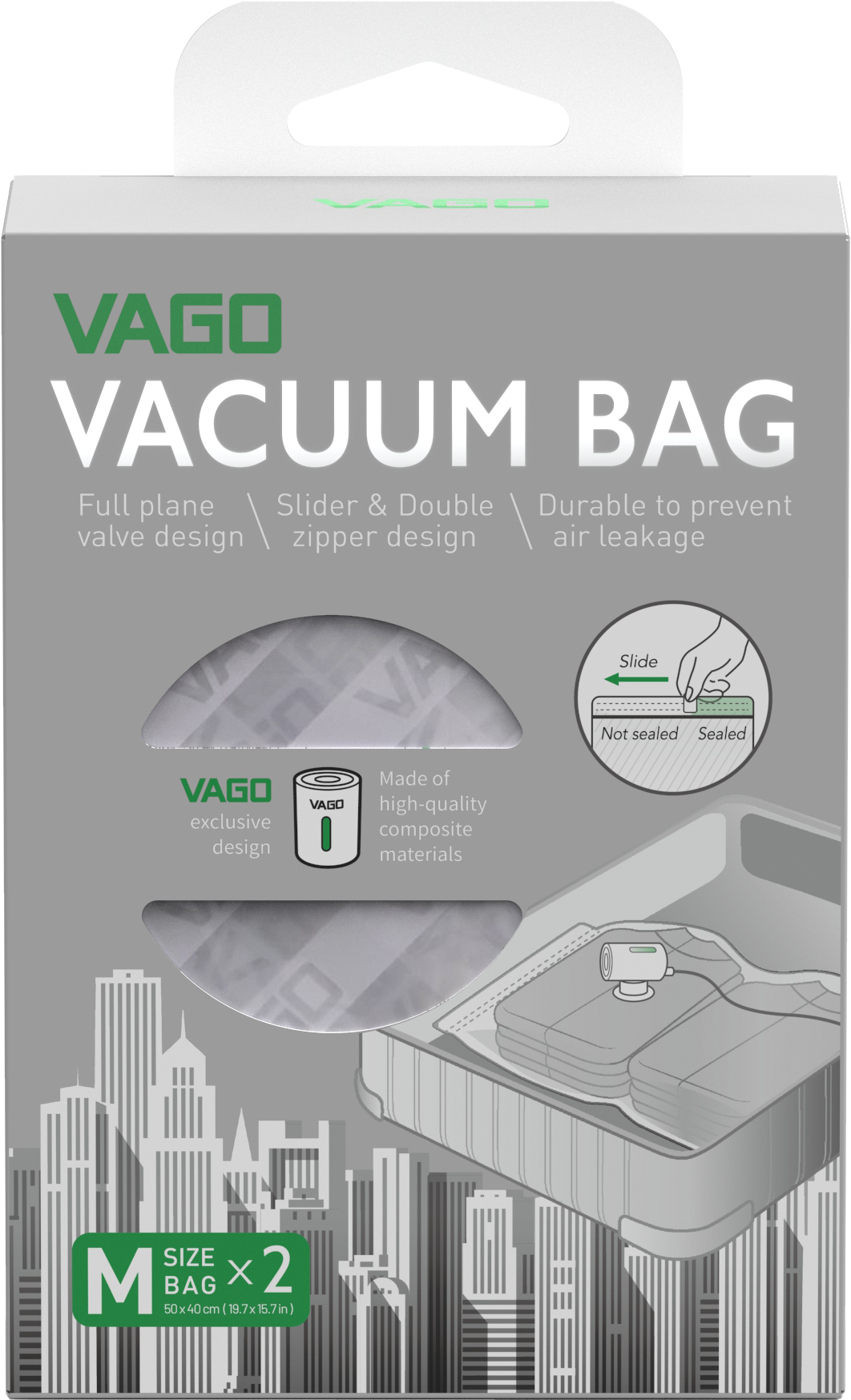 Bundle - Vago Z Vacuum Portable Travel Mobile Compressor