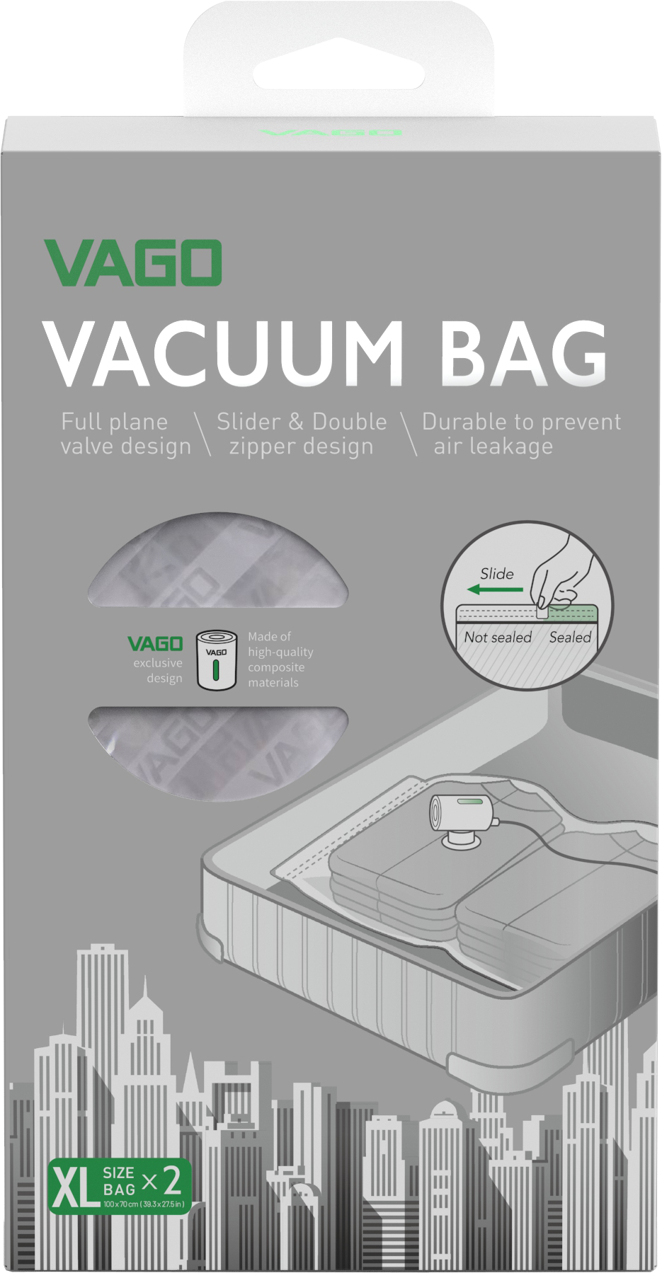 Bundle - Vago Z Vacuum Portable Travel Mobile Compressor